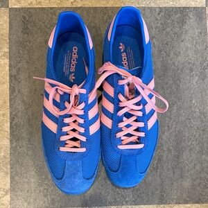 Adidas Women's Vibrant Blue and Pink Sneakers